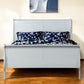 King Silver Sleigh Bed