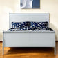 King Silver Sleigh Bed