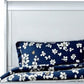 King Silver Sleigh Bed