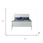 King Silver Sleigh Bed