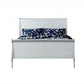 King Silver Sleigh Bed