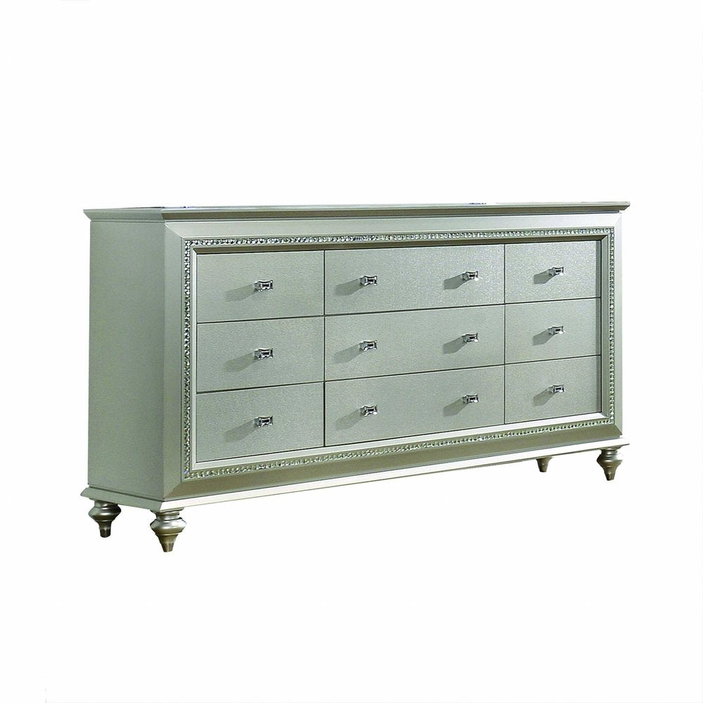 18" Champagne Five Drawer Standard Chest