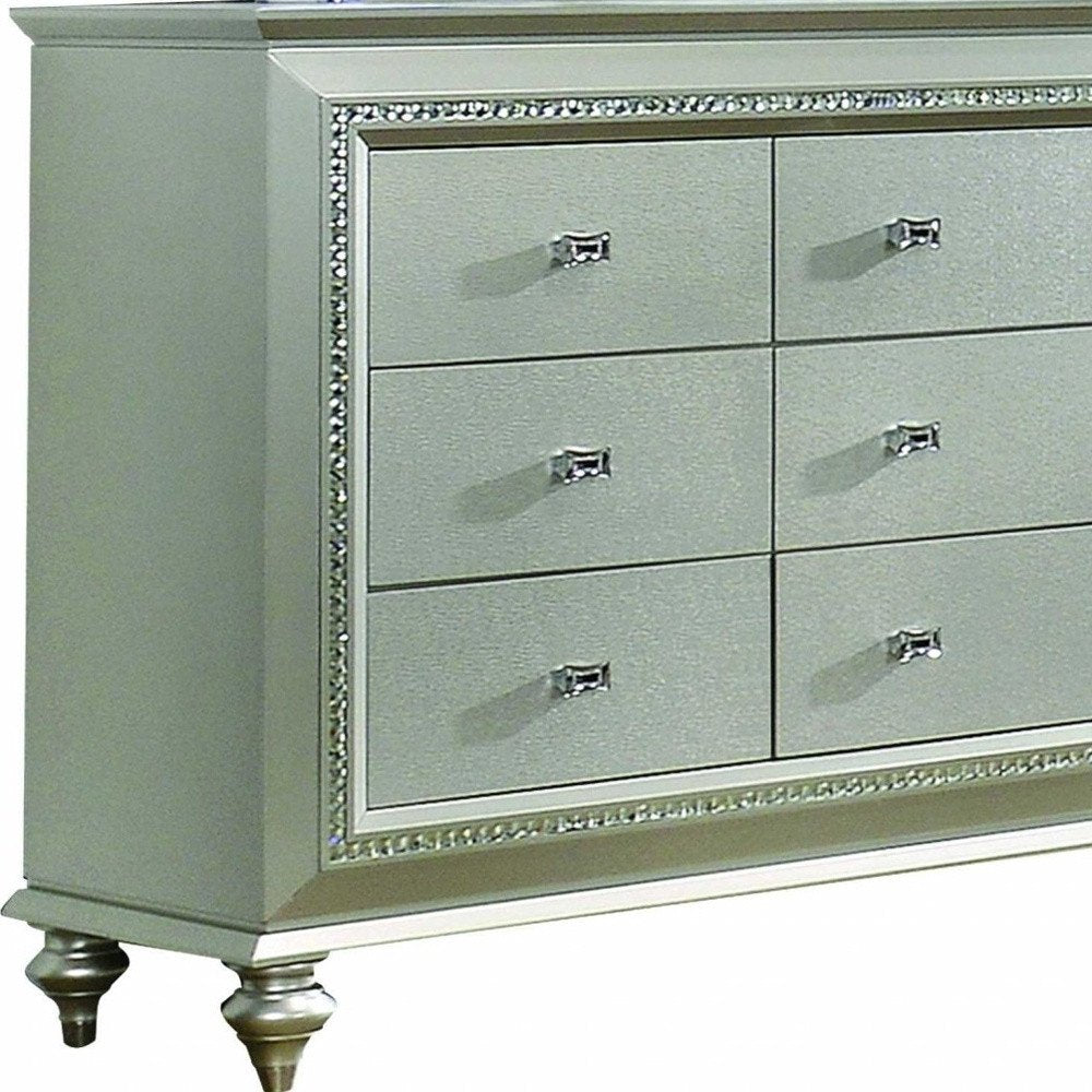 18" Champagne Five Drawer Standard Chest