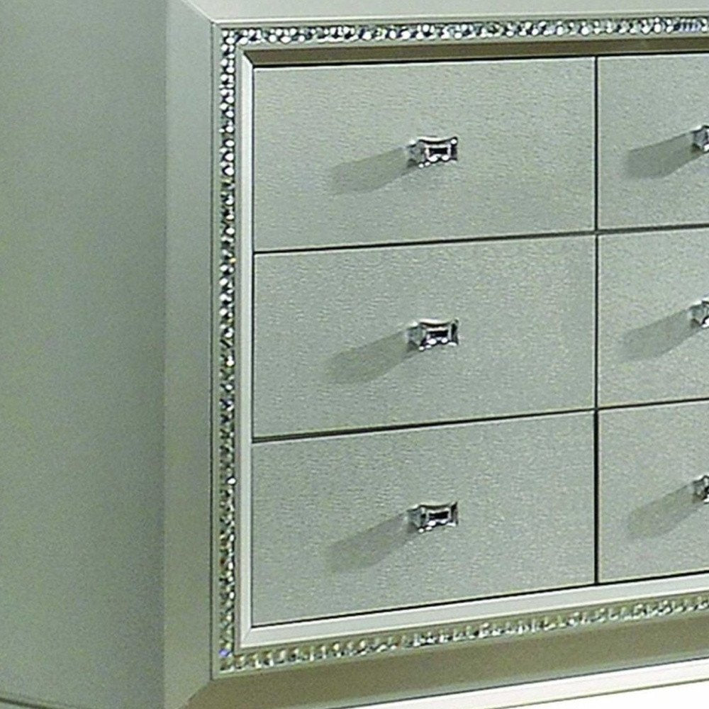 18" Champagne Five Drawer Standard Chest