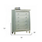 18" Champagne Solid Wood Double Dresser
