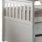 Gray and Brown Wood Twin Bed Frame With Trundle