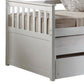 Gray and Brown Wood Twin Bed Frame With Trundle