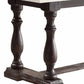 72" White and Gray Marble And Solid Wood Trestle Base Dining Table