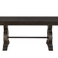 104" Brown Solid Wood Trestle Base Dining Table