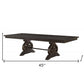 104" Brown Solid Wood Trestle Base Dining Table