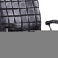 24" X 25" X 36" Vintage Black Top Grain Leather Aluminum Metal Upholstered (Seat) Casters Engineered Wood Executive Office Chair