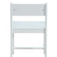 White Wood Stationary Desk Chair