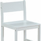 White Wood Stationary Desk Chair