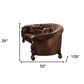 55" Brown Velvet Curved Sofa And Toss Pillows