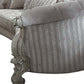 55" Brown Velvet Curved Sofa And Toss Pillows