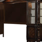 118" Dark Brown Solid Wood Floating Mount Entertainment Center