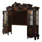 118" Dark Brown Solid Wood Floating Mount Entertainment Center