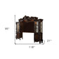 118" Dark Brown Solid Wood Floating Mount Entertainment Center