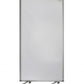 71" White Iron Folding Three Panel Screen Room Divider
