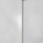 71" White Iron Folding Three Panel Screen Room Divider