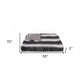 50" X 70" Gray and White Faux Fur Striped Plush Throw Blanket