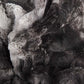 50" X 70" Dark Gray and Ivory Faux Fur Plush Throw Blanket