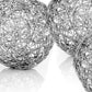 Set of Three Gold Wire 3" Decorative Orbs