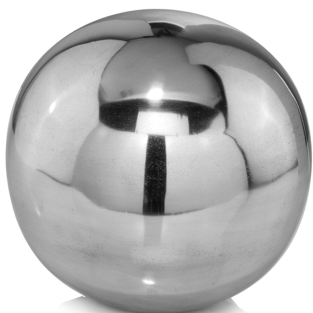 3" Black Enameled Aluminum Decorative Sphere