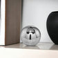 3" Silver Metal Decorative Orb