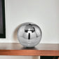 3" Silver Metal Decorative Orb
