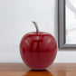 13" Silver Buffed Aluminum Decorative Apple Tabletop Sculpture
