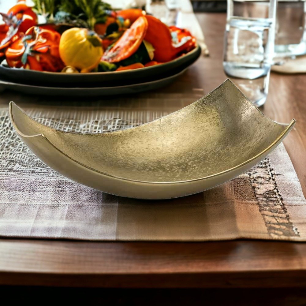 5" Silver Buffed Aluminum Decorative Bowl