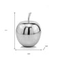 13" Silver Buffed Aluminum Decorative Apple Tabletop Sculpture