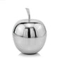 13" Silver Buffed Aluminum Decorative Apple Tabletop Sculpture