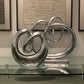 17" Silver Buffed Aluminum Tabletop Sculpture