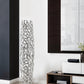 47" Aluminum Silver Twigs Cylinder Floor Vase
