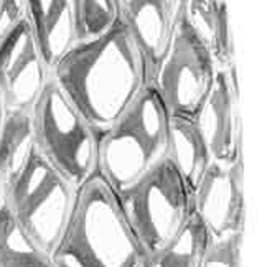 32" Aluminum Gold Twigs Cylinder Floor Vase