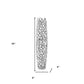 32" Aluminum Silver Twigs Cylinder Floor Vase