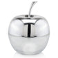 11" Red and Silver Aluminum Decorative Apple