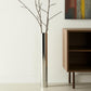 56" Silver Aluminum Cylinder Table Vase