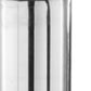 56" Silver Aluminum Cylinder Table Vase