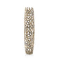32" Aluminum Silver Twigs Cylinder Floor Vase