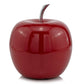 11" Red and Silver Aluminum Decorative Apple