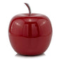 11" Red and Silver Aluminum Decorative Apple