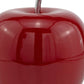 11" Red and Silver Aluminum Decorative Apple