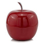 11" Red and Silver Aluminum Decorative Apple