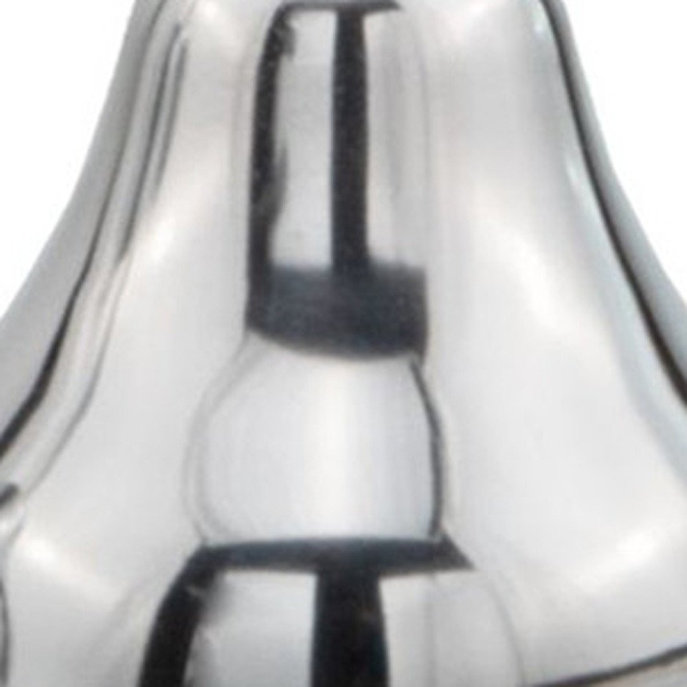 17" Silver Buffed Aluminum Decorative Pear Tabletop Sculpture