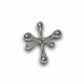 7" Silver Buffed Aluminum Decorative Jack