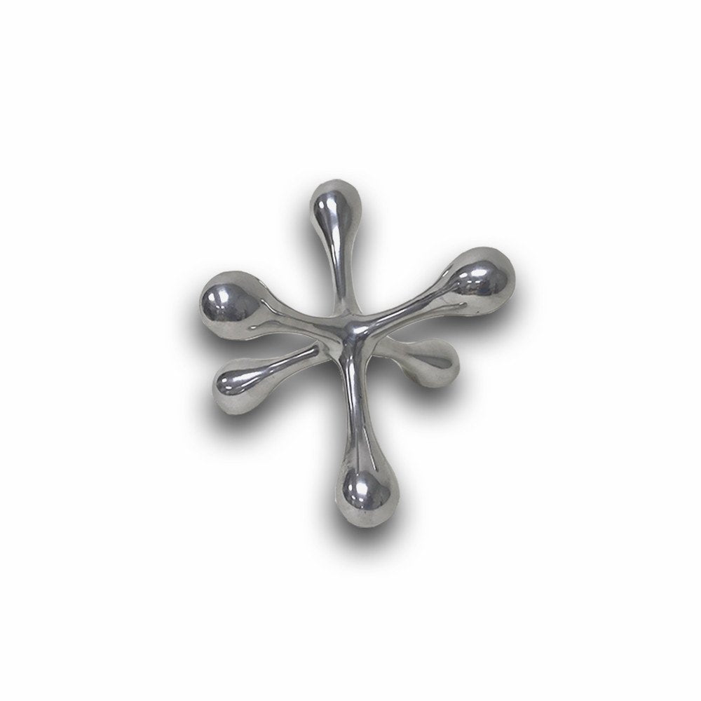 7" Silver Buffed Aluminum Decorative Jack