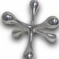 7" Silver Buffed Aluminum Decorative Jack